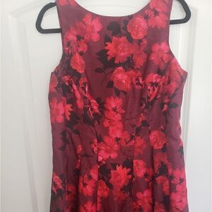 Red Floral Dress   